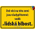 Nekupto Humorná cedulka Dvě věci na této zemi 15x10 cm 1 kus