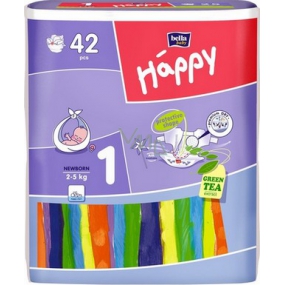 Bella Happy 1 Noworodek 2-5 kg pieluchy jednorazowe 42 sztuk