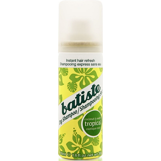 Batiste Tropical suchý šampon na vlasy pro objem a lesk 50 ml