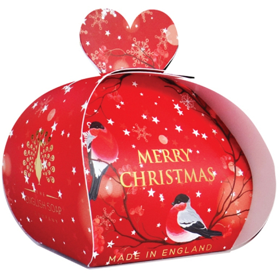English Soap Veselé Vánoce mýdlo parfémované s bambuckým máslem 3 x 20 g