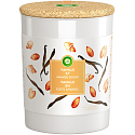 Air Wick Essential Oils Vanilla Bean & Sweet Almond - Vanilka a sladké mandle vonná svíčka sklo 185 g