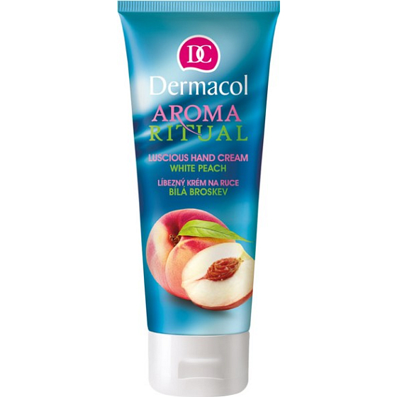 Dermacol Aroma Ritual White Peach - Bílá broskev líbezný krém na ruce 100 ml