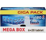 Finish tabletki do zmywarki GIGAPACK, 120 szt.