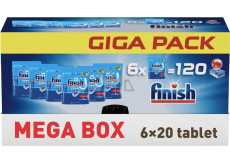 Finish tabletki do zmywarki GIGAPACK, 120 szt.