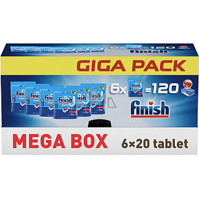 Finish tabletki do zmywarki GIGAPACK, 120 szt.