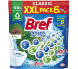 Bref Power Aktiv Pine tuhý WC blok, 6 x 50 g