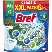 Bref Power Aktiv Borówka túhový WC blok, 6× 50 g