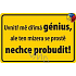 Nekupto Humorná cedulka Uvnitř mě dřímá génius 15x10 cm 1 kus