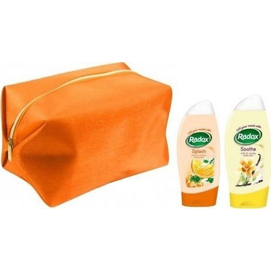 Radox Milk & Vitamin sprchový gel 250 ml + Milk & Vanilla sprchový gel 250 ml + taška, kosmetická sada