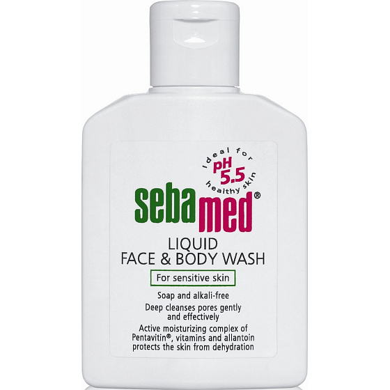 SebaMed Liquid mycí emulze na obličej a tělo 200 ml