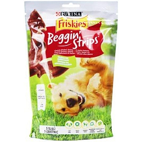 Purina Friskies Beggin Strips Slanina doplňková strava pro dospělé psy 120 g