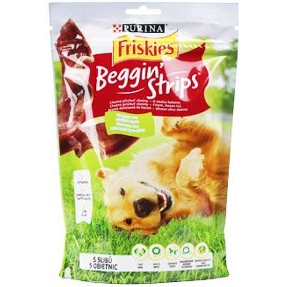 Purina Friskies Beggin Strips Slanina doplňková strava pro dospělé psy 120 g