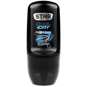 Str8 Skin Protect Cool + Dry Midnight Run 48h kuličkový antiperspirant deodorant roll-on pro muže 50 ml