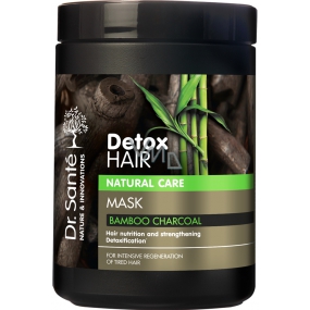 Dr. Santé Detox Hair maska z aktywnym węglem z bambusa dla intensywnej regeneracji wyczerpanych włosów 1000 ml