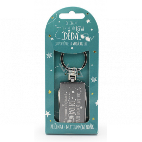 Nekupto Dárkové centrum Klíčenka, skládací nožík Bezva děda 14,5 x 6 x 1 cm