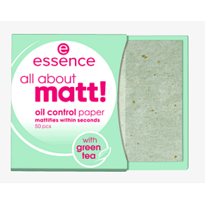 Essence All About Matt! papírky proti mastnotě 50 kusů