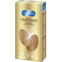 Durex Real Feel kondom bezlatexowy dla naturalnego uczucia, nominalna szerokość: 56 mm 10 sztuk