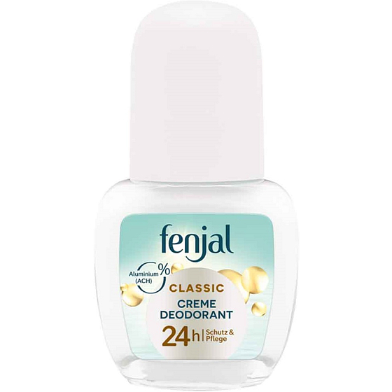 Fenjal Classic 24h kulkowy dezodorant roll-on bez alkoholu dla kobiet 50 ml