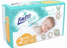Linteo Baby Premium 2 Mini 3 - 6 kg jednorazowe pieluszki 34 sztuki