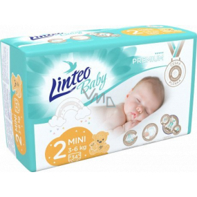 Linteo Baby Premium 2 Mini 3 - 6 kg jednorazowe pieluszki 34 sztuki