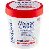 Lactovit Lactourea Mousse Cream hydratační pěnový krém na obličej i tělo pro velmi suchou pokožku 250 ml