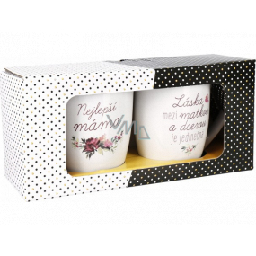 Albi Dvojice hrnků Máma a dcera 2 x 250 ml Albi Dvojice hrnků Máma a dcera 2 x 250 ml