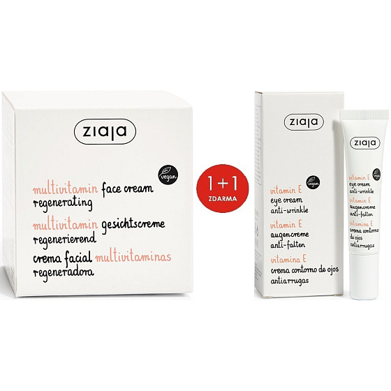 Ziaja Multivitamin regenerační pleťový krém 50 ml + oční krém 15 ml, dupack