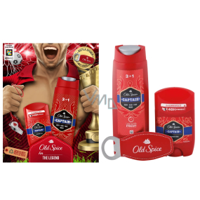 Old Spice Captain żel pod prysznic 250 ml + dezodorant w sztyfcie 50 ml + otwieracz, zestaw kosmetyczny dla mężczyzn Old Spice Captain żel pod prysznic 250 ml + dezodorant w sztyfcie 50 ml + otwieracz, zestaw kosmetyczny dla mężczyzn