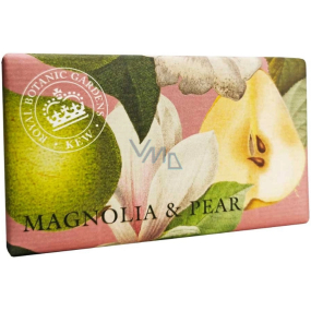 English Soap Magnolie & Hruška přírodní parfémované toaletní mýdlo s bambuckým máslem 240 g