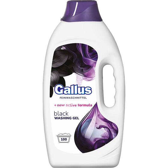 Gallus Black prací gel na tmavé a černé prádlo, 100 dávek, 4 l