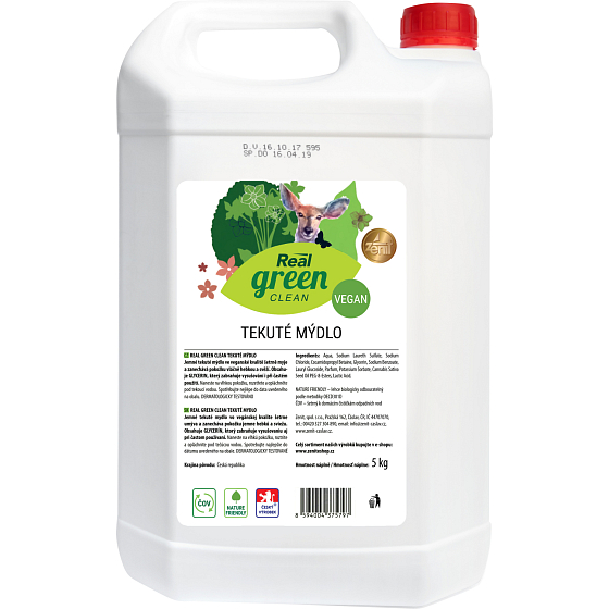 Real Green Clean płyn do mycia rąk, uzupełnienie, 5 kg