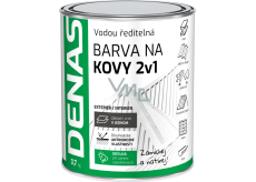 DENAS BARVA NA KOVY 2v1 antikorozní rychleschnoucí barva, 0566 plotová zelená, 700 g