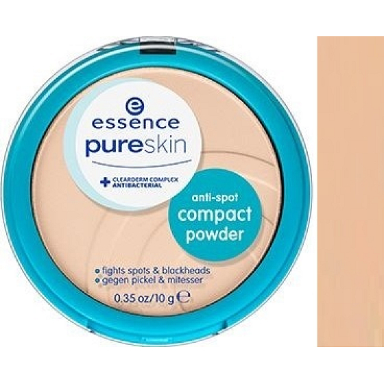 Essence Pure Skin Anti-Spot Compact Powder kompaktní pudr 02 Sand 10 g