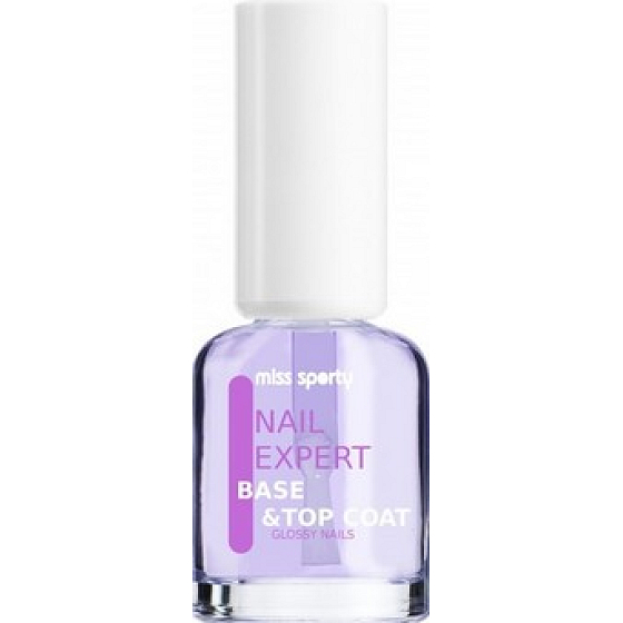 Miss Sporty Nail Expert Base & Top Coat Glossy Nails lak na nehty 8 ml