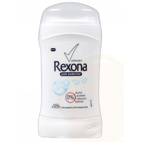 Rexona Natural Pure Protection antiperspirant deodorant stick pro ženy 40 ml