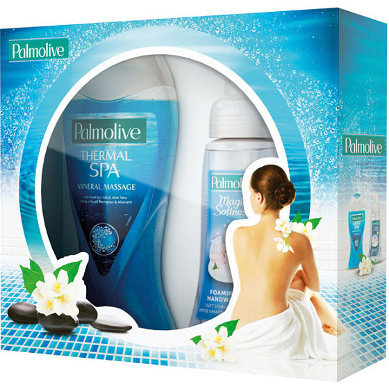 Palmolive Chvíle relaxace tekuté mýdlo 250 ml + Mineral Massage sprchový gel 250 ml, kosmetická sada