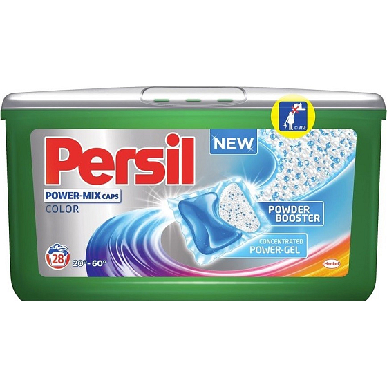 Persil Power Color Mix Caps gelové kapsle na barevné prádlo 28 dávek x 23 g