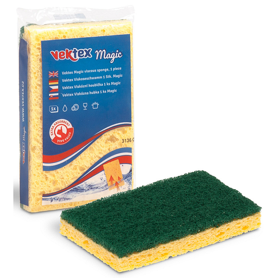 Vektex Magic Viskózní houbička na nádobí 10,5 x 6,5 x 2 cm 1 kus