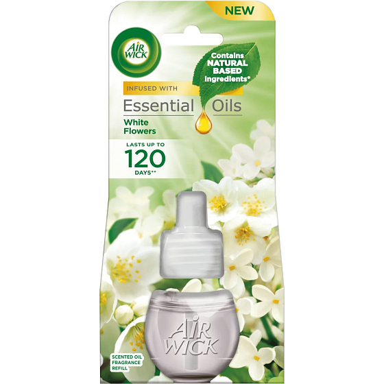 Air Wick Białe kwiaty elektryczny odświeżacz wkład 19 ml