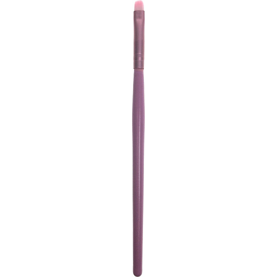 Kosmetický štětec tenký oblý růžový 15 cm