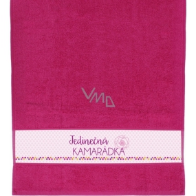 Albi Ručník Jedinečná kamarádka růžová 90 cm × 50 cm
