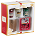 Yankee Candle Vonné votivní svíčky 49 g x 3 kusy - Christmas Magic, All Is Bright, The Perfect Tree + čajová svíčka Christmas Magic 12 kusů + svícen, vánoční dárková sada