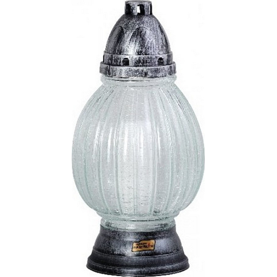 Admit Lampa skleněná Drážky 28 cm 48 hodin 140 g 28586