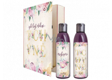 Bohemia Gifts Teściowa żel pod prysznic 200 ml + szampon do włosów 200 ml, książka kosmetyczna zestaw