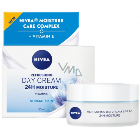 Nivea 24h Moisture SPF15 krem nawilżający do twarzy dla skóry normalnej i mieszanej 50 ml