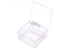 Pudełko plastikowe żółte 5,5 x 5,5 x 2 cm 1 szt