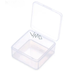 Pudełko plastikowe żółte 5,5 x 5,5 x 2 cm 1 szt