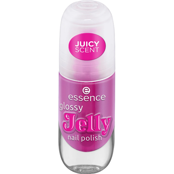 Essence Glossy Jelly lak na nehty s aplikátorem a vysokým leskem 01 Summer Splash 8 ml