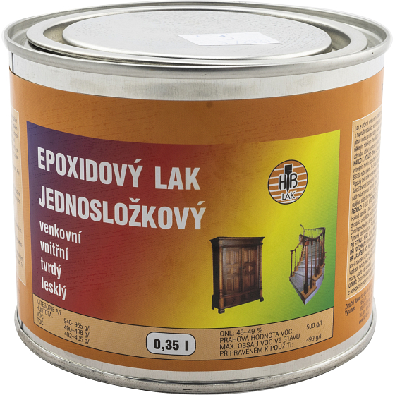 HB-Lak epoksydowy jednokomponentowy lak do drewna i metalu, błyszczący, 350 ml