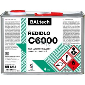 BALTECH rozpusťovadlo C6000, 4 l BALTECH rozpusťovadlo C6000, 4 l